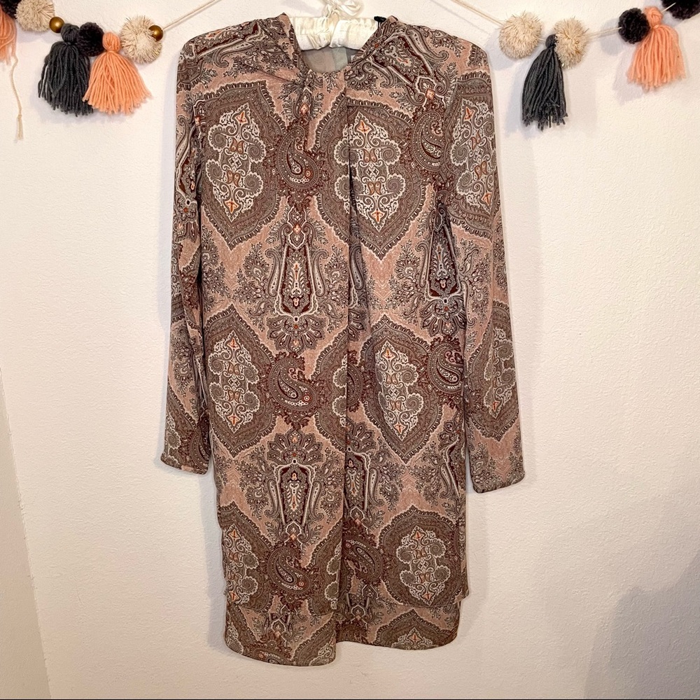 Day Birger et Mikkelsen Paisley Shift Dress NWT Size 34 / S